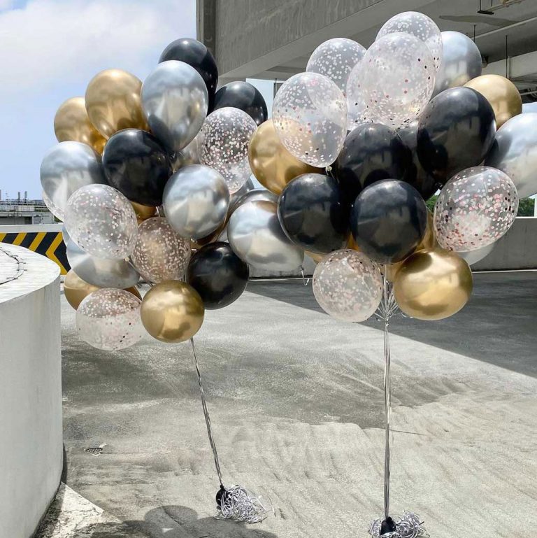 helium balloon bouquet